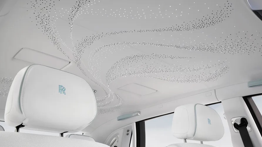 Rolls-Royce Phantom Scintilla sky light inside look